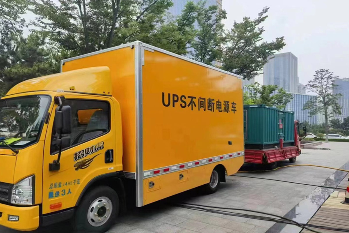 裕民发电机租赁施工现场