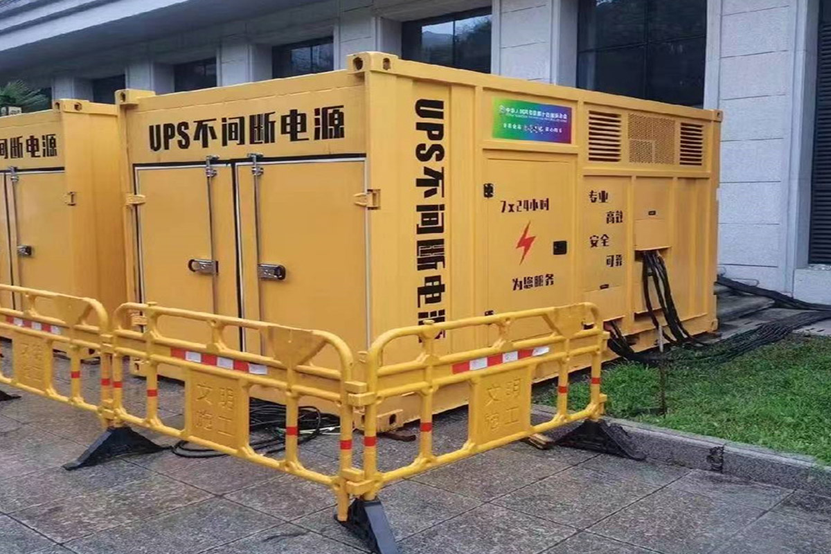 裕民发电机租赁施工现场