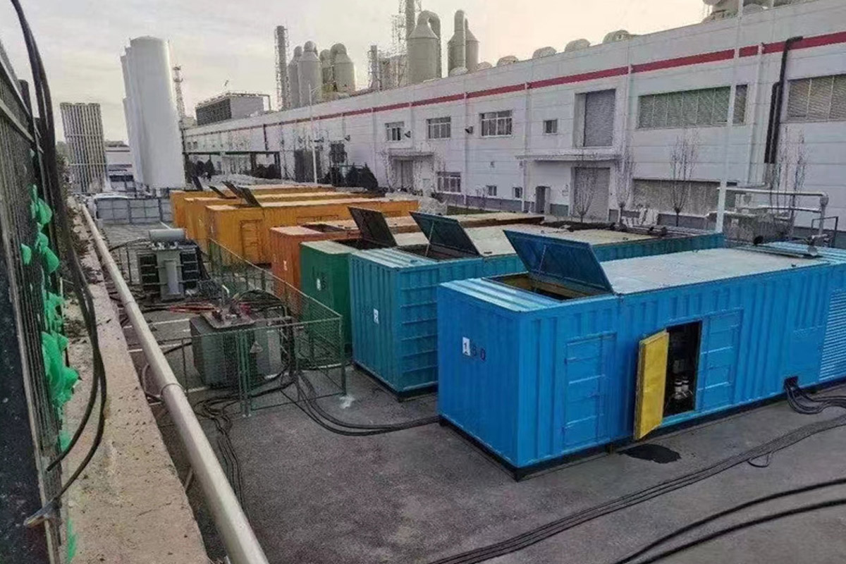 裕民发电机租赁施工现场